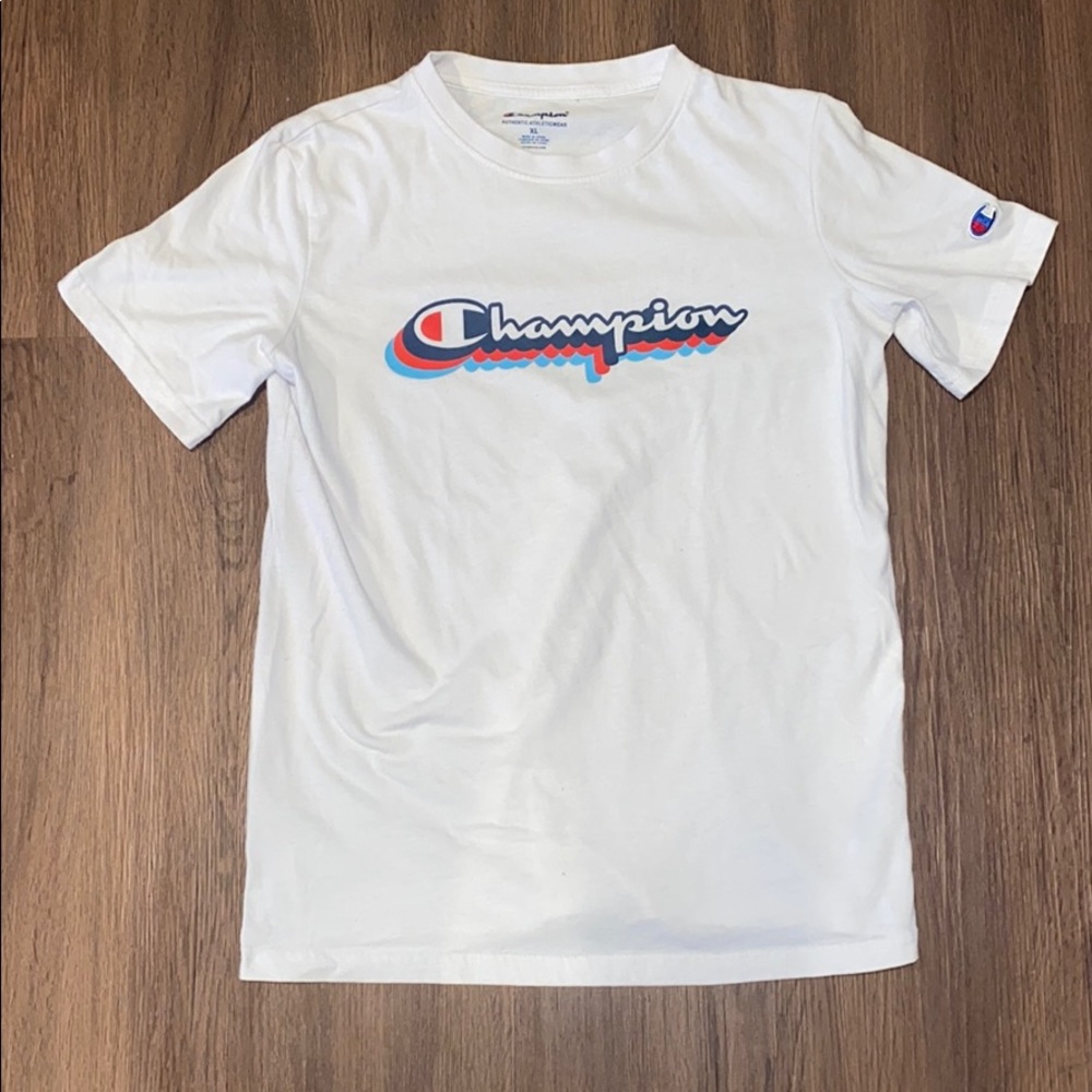Champion White Tee